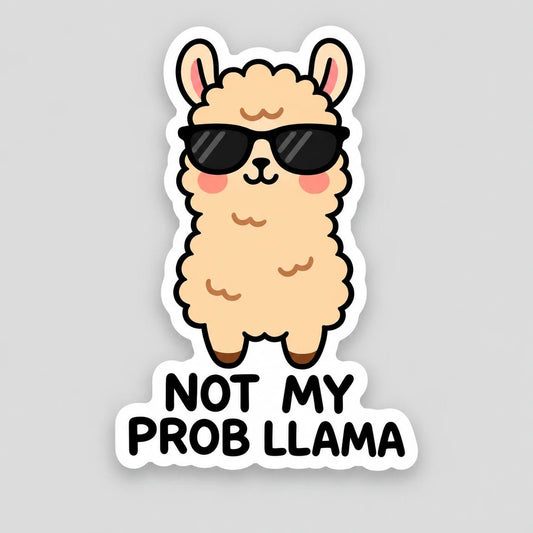 Vinyylitarra - Not my prob llama - Lempi Lifestyle