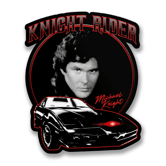 Vinyylitarra Ritariässä - Michael Knight & K.I.T.T. Stickers - Lempi Lifestyle