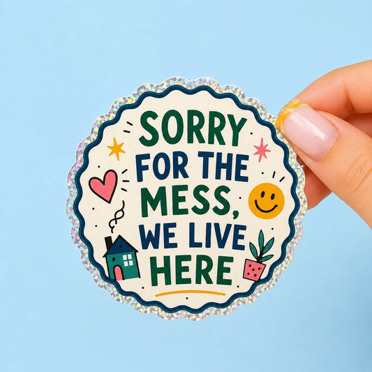 Vinyylitarra - Sorry for the mess, we live here - Lempi Lifestyle