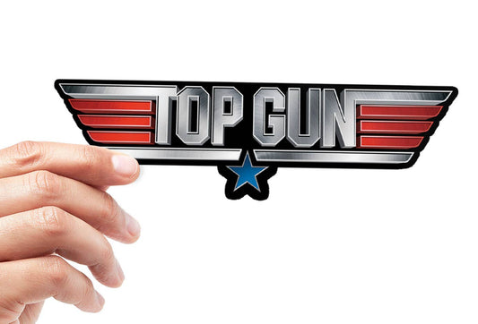 Vinyylitarra - Top Gun Metal Logo Sticker - Lempi Lifestyle