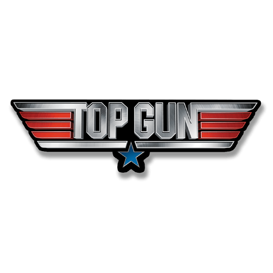 Vinyylitarra - Top Gun Metal Logo Sticker - Lempi Lifestyle
