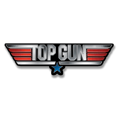 Vinyylitarra - Top Gun Metal Logo Sticker - Lempi Lifestyle