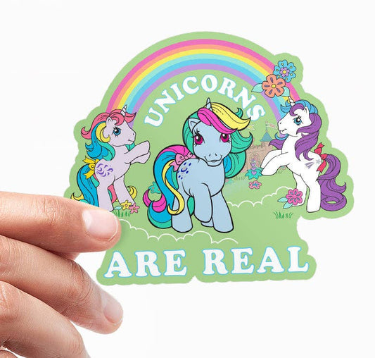 Vinyylitarra - Unicorns Are Real Sticker - Lempi Lifestyle