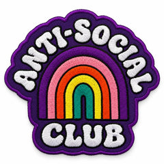 Kangasmerkki - Anti social club haalarimerkki - Lempi Lifestyle