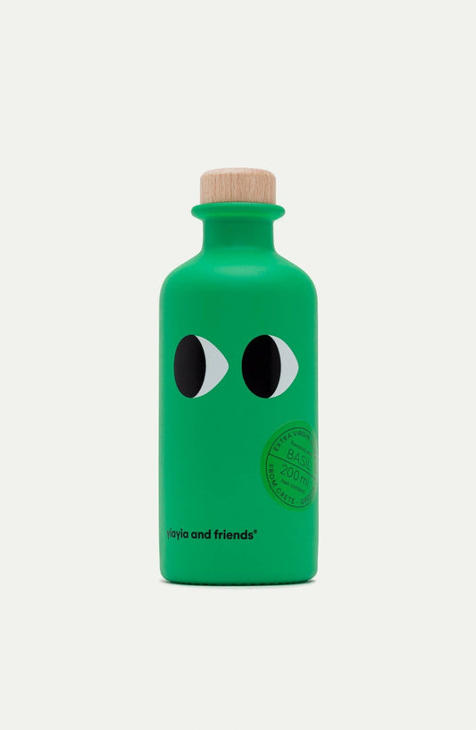 Yiayia and Friends Extra Virgin Oliiviöljy Basilikalla 200 ml - Lempi Lifestyle