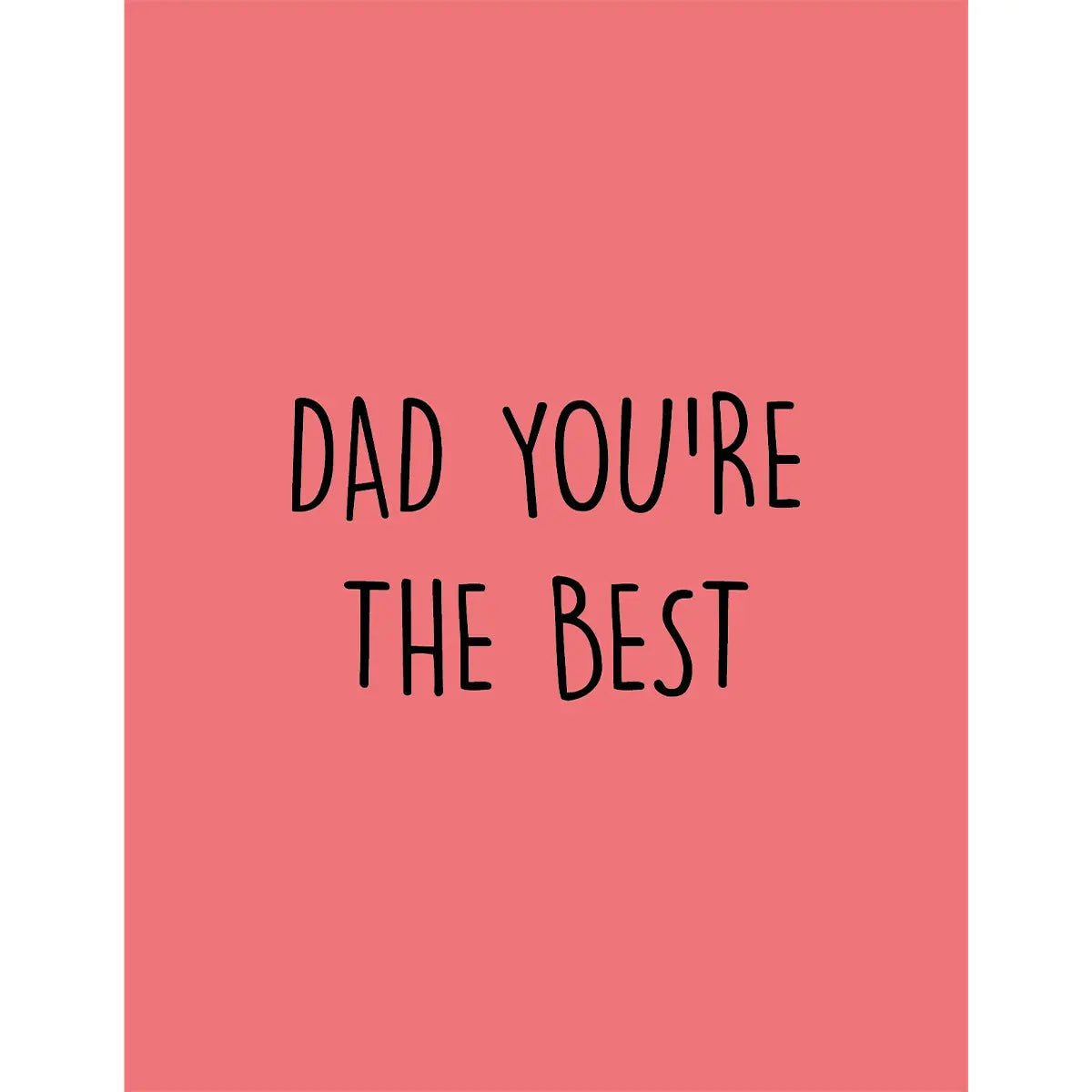 Dad You’re The Best - Postikortti - Lempi Lifestyle